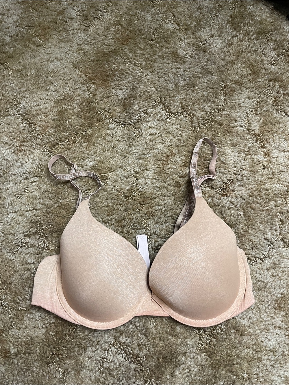 Victoria’s Secret Perfect Shape Bra with‎ Logo Straps Size 32C